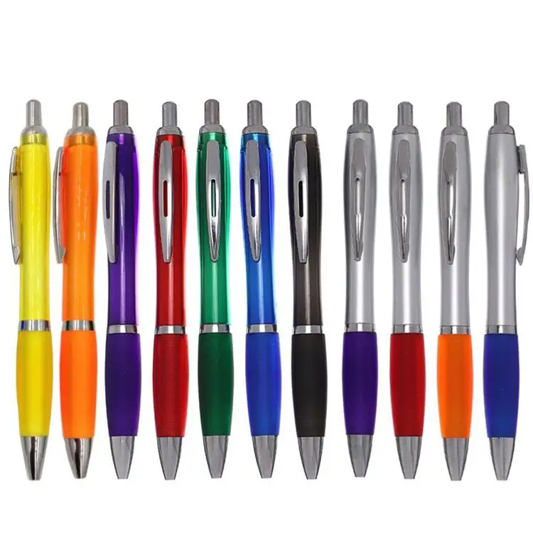 Bolígrafo de plástico promocional con Logo personalizado para publicidad muestras gratuitas