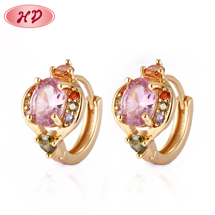 Light Weight Gold Earrings Stylish Durable Jewelry