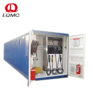 Above ground container petrol fuel station with dispensing system