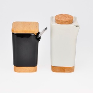 Juego especial de botellas de cerámica para azúcar y crema para almacenamiento de alimentos y organización de especias para regalos - Product Image 1