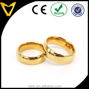 Juego de anillos de boda de tungsteno dorado de 6mm y 8mm para parejas, diseños de anillos de oro para amantes para siempre