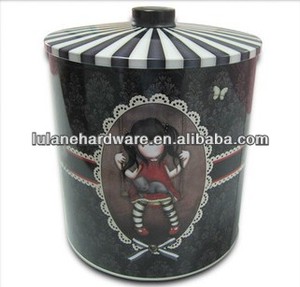 fda matériel cookie biscuit rond tin box - Product Image 1