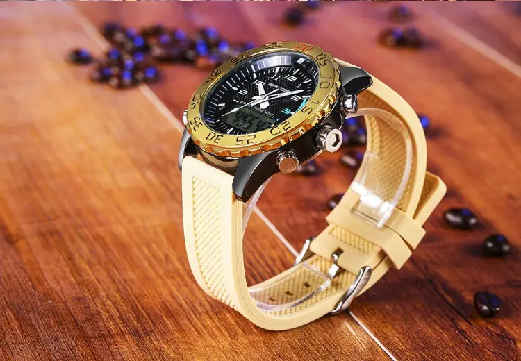 도매 정의 패션 골드 손목 시계 밴드 방수 합금 케이스 서부 손목 시계