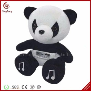 Tùy Chỉnh Động Vật Cáp USB Đồ Chơi Sang Trọng Màu Đen Nhồi Bông Mèo Âm Nhạc Máy Nghe Nhạc Búp Bê Sang Trọng Ngồi Mèo Âm Thanh Hộp - Product Image 5