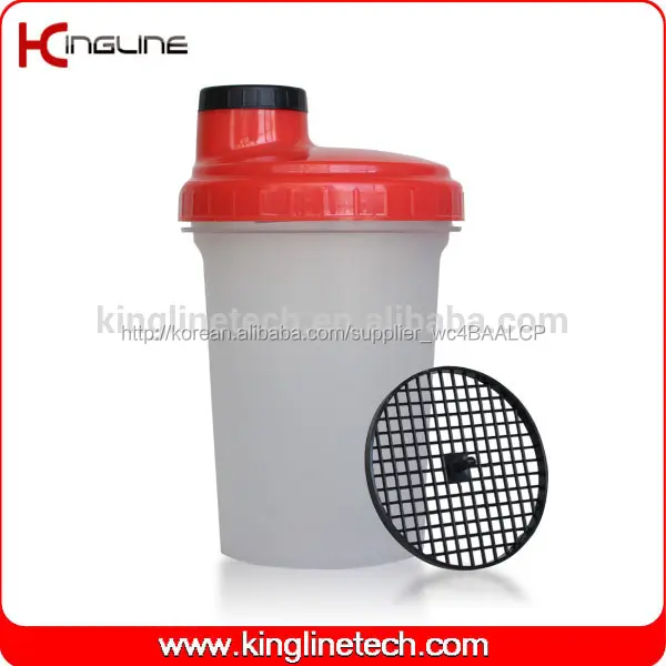 저렴한 프로모션 사용자 정의 500ml 플라스틱 단백질 셰이커( KL- 7012d)