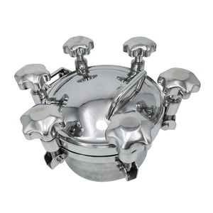 SS304 SS316L из нержавеющей стали, гигиеническая наружная круглая напорная крышка с пластиковой ручкой - Product Image 3