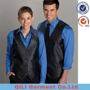 Hotel Personeel Uniform Ontwerp Bar Serveerster Vest Uniformen Voor Hotel Uniform