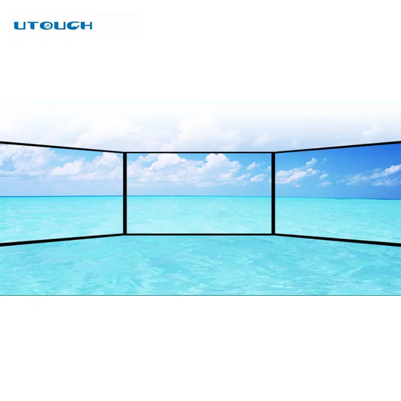 65 inç ultra dar 3.5mm çerçeve LCD duvar tipi video ekranı fiyat