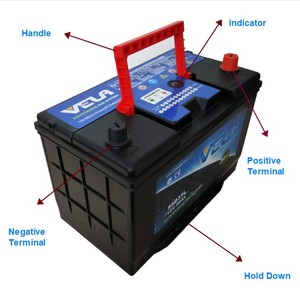 Batterie de voiture 55D23L, type MF, <span class=keywords><strong>12V</strong></span> <span class=keywords><strong>55Ah</strong></span>, plomb-acide, série JIS, état neuf - Product Image 4