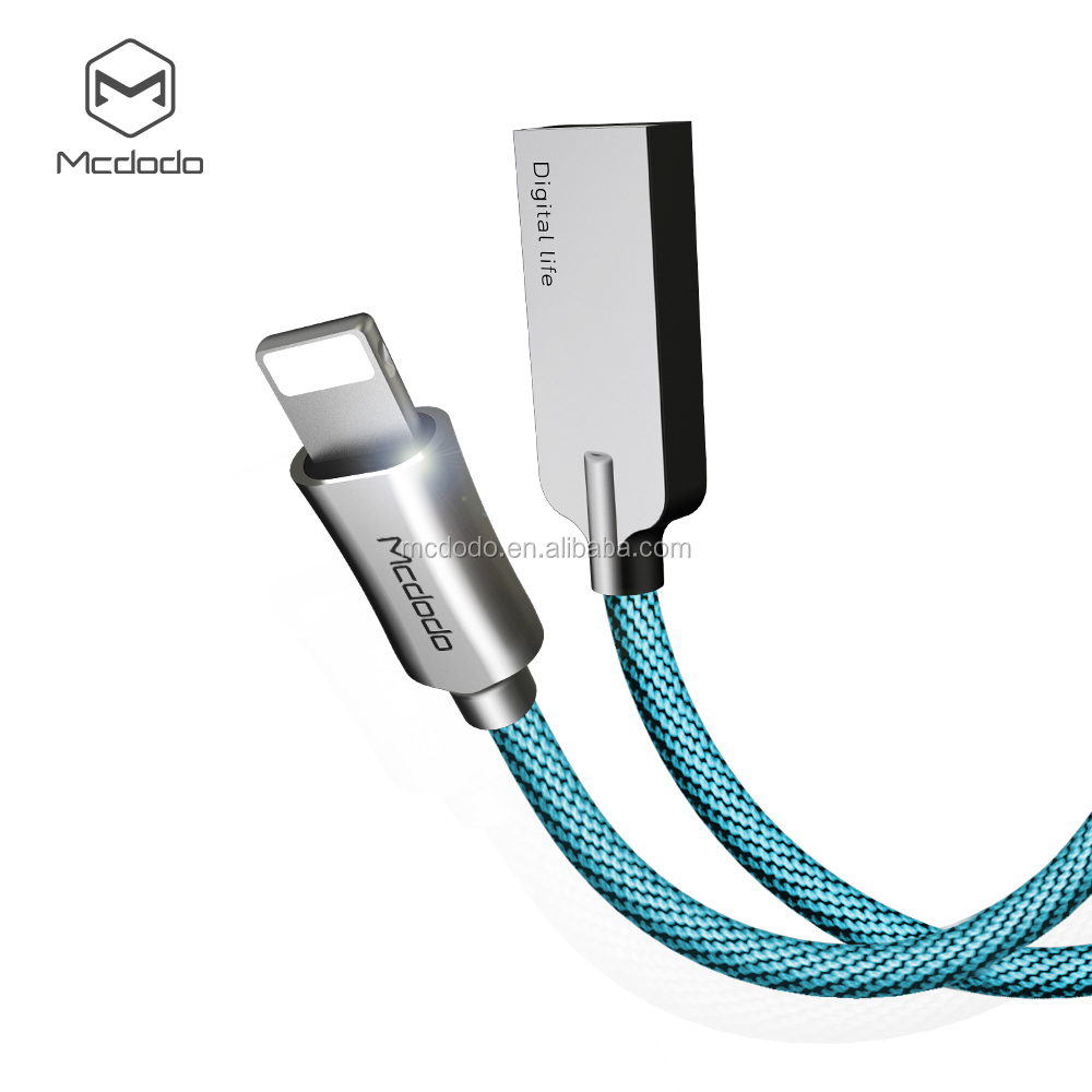 1,2 M 4FT 2.4A de alta corriente de carga rápida de Nylon tejido trenzado USB 8 pin Cable de carga para nuevo iPhone