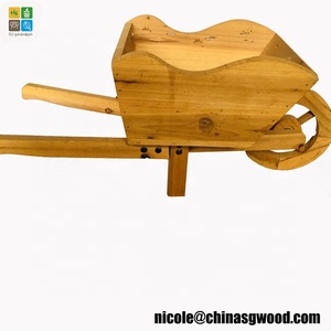 Herramienta de jardín carretilla de madera carro de heno/<span class=keywords><strong>maceta</strong></span> de madera para jardín - Product Image 3