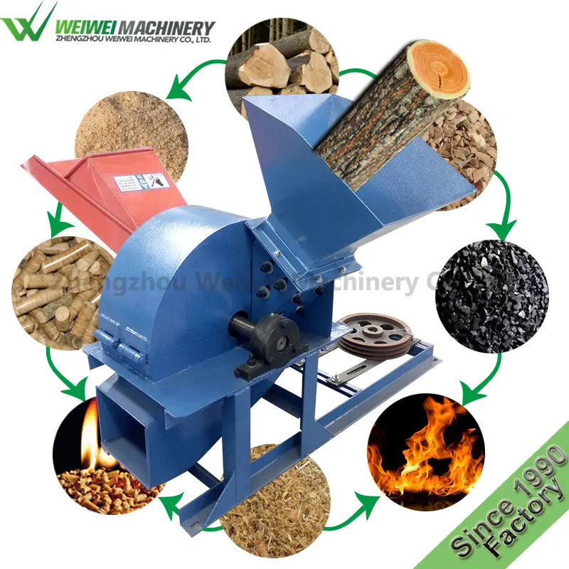 Weiwei snail farming wood chipper chips block hot press machine