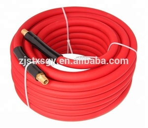 High Quality Durable EPDM Rubber air <strong>Compressor</strong> <strong>Hose</strong> 3/8"x50ft with NPT Brass Fittings for Pneumatic Tool - Anti Aging and Ozone - Product Image 4