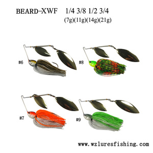 WZ XWF All'ingrosso <span class=keywords><strong>Esche</strong></span> Artificiali in Silicone con Testa Piombata, Gonne in Silicone e Pale Rotanti per la Pesca in <span class=keywords><strong>Mare</strong></span> - Product Image 6