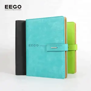 Pu Kulit Notebook Organizer Kertas A5 Cincin Binder Catatan Buku Bisnis Pribadi Diary Hari Kalender Perencana Isi Ulang