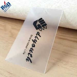Professioneel leveren vierkante zwarte logo en saaie polish pvc hang tags voor verkoop