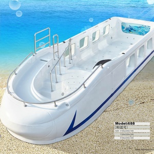 BIGEER-Piscina acrílica con tobogán para niños, sistema de iluminación con altavoces para exteriores - Product Image 1