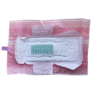 Nhà Máy Giá Vệ Sinh Khăn Ăn Nữ Tính Pad Cotton Dịch Vụ Phụ Nữ Pad Băng Vệ Sinh Tuyệt Vời Thường Xuyên 100Pcs Đêm PE Filim + SAP - Product Image 1