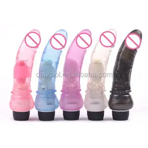 Mainan Seks Dewasa 7 Inci Vibrator Wanita, Peluru Bergetar Seks, Vibrator Dildo Tahan Air Banyak Kecepatan