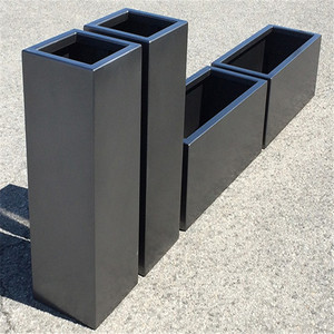 Pot <span class=keywords><strong>rectangulaire</strong></span> et léger en aluminium, pot de jardin en acier à cordage, rabotteuse en acier - Product Image 1