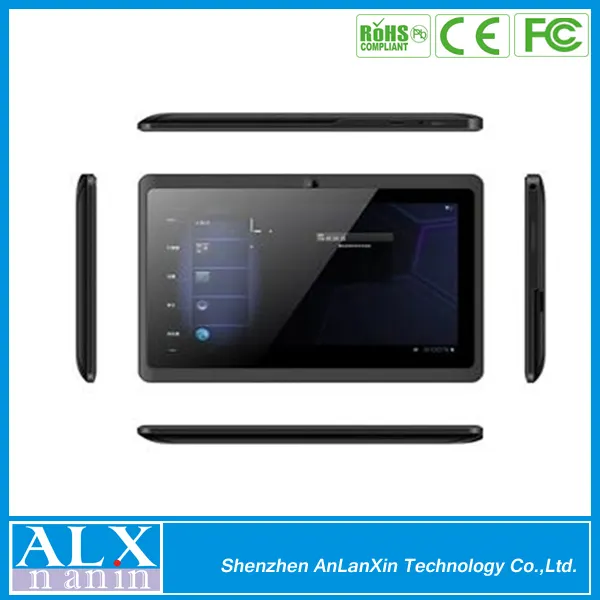 El mejor precio 7" capactitive cinco puntos de la pantalla táctil 4.0 androide tablet pc allwinner a13 a8 corteza