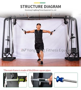 <span class=keywords><strong>Vendita</strong></span> Diretta dalla Fabbrica: Attrezzatura <span class=keywords><strong>Fitness</strong></span> Commerciale YW-1714, Macchina Cable Crossover per Palestra con Certificazione CE - Product Image 6