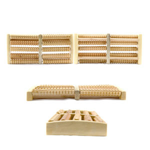 Holz hause fuß füße massager hohe qualität fünf reihe stress linderung behandlung entspannende <span class=keywords><strong>massage</strong></span> roller gesundheit <span class=keywords><strong>massage</strong></span> werkzeug - Product Image 3