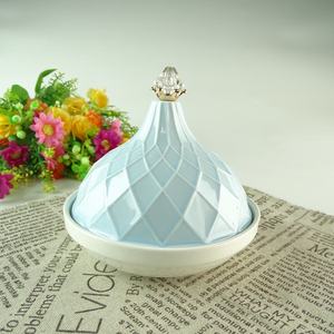 <span class=keywords><strong>Plat</strong></span> à beurre en porcelaine avec couvercle, formes et couleurs personnalisées, vente en gros, <span class=keywords><strong>plat</strong></span> à beurre en céramique Tajine en céramique - Product Image 1