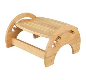 Bamboo <strong>Adjustable</strong> Nursing Foot Stool Home and Office <strong>Footrest</strong> - Product Image 2