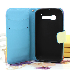 Pequeño MOQ venta al por mayor para el Alcatel <span class=keywords><strong>One</strong></span> Touch Pop C5 caso de cuero del tirón con ID titular de la tarjeta - Product Image 4