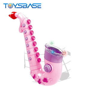 Toptan Plastik Çocuk Müzik Aletleri Yetenekli sanatçı Sax Oyuncak