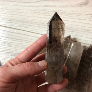 Bán Buôn Đá Nguyên Bản Tự Nhiên Lucky Brown Quartz Stone Wand Point Cột - Product Image 2
