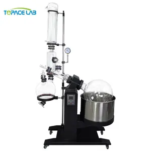 Sistem Evaporator termal Topacelab 1L hingga 100L distilasi esensial Evaporator putar vakum listrik baru