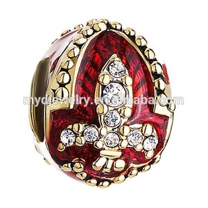 Niza Fleur <span class=keywords><strong>De</strong></span> Lis flor <span class=keywords><strong>De</strong></span> Faberge huevo para los encantos <span class=keywords><strong>De</strong></span> <span class=keywords><strong>la</strong></span> pulsera - Product Image 5