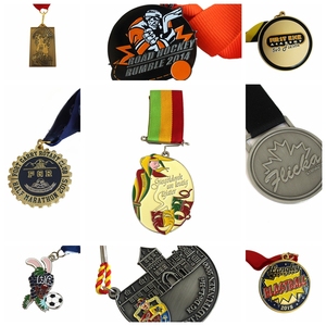 Promozione a buon mercato in metallo personalizzati sport medaglie con nastro - Product Image 3