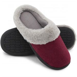 Breathable <strong>Wool</strong> <strong>Womens</strong> <strong>Slipper</strong> Anti-Slip House Shoes Fur <strong>Slippers</strong> - Product Image 4