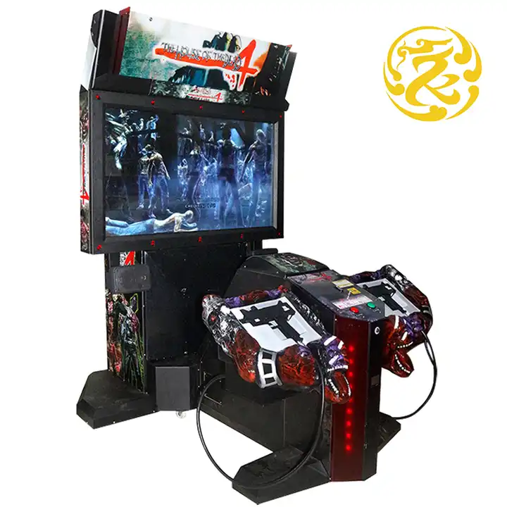 Equipamento de jogo de moeda interior casa morta 4 jogo de tiro arma jogo  de diversões para jogos de tiro arma jogo de tiro simulador de arcada