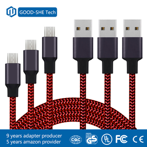 <span class=keywords><strong>Amazon</strong></span> Venta Caliente 5 V 2.4A de Nylon Trenzado <span class=keywords><strong>Micro</strong></span> <span class=keywords><strong>USB</strong></span> <span class=keywords><strong>Cable</strong></span> de Carga Hechos en China - Product Image 5