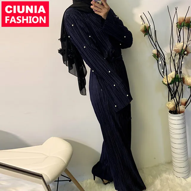 1635# Modest fashion for women islamic wear clothing turban head wrap muslim dresses jumpsuit abaya women clothing wholesale