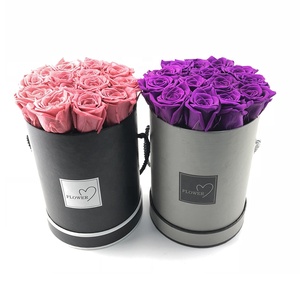 <span class=keywords><strong>Rosas</strong></span> de flores preservadas de grado A, venta al por mayor, en caja para regalos, decoración de boda, centro de mesa - Product Image 3