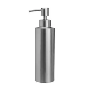 Высококачественный диспенсер жидкого мыла из серебристой нержавеющей стали/диспенсер для мыла с дезинфицирующим средством для рук/бутылка для геля для душа