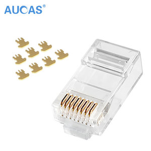 Kết nối mạng RJ45 CAT5E UTP Modular Jack 6P6C 8P8C 50u mạ vàng đồng Trần unsieldedd cáp kết nối - Product Image 3