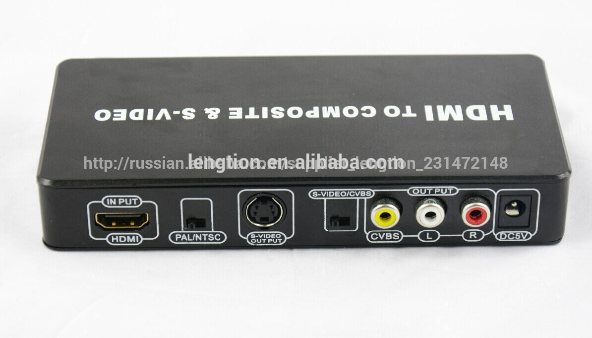 композитных/сша- видео для hdmi конвертер с аудио для дом- театр оборудование, 720p