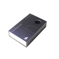 Accessoires pour téléphones portables, boîtes cadeaux rigides magnétiques de luxe avec fenêtre, doublure en éponge, laminage mat, électronique grand public