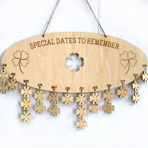 Gros Famille Suspendus Anniversaire Rappel <span class=keywords><strong>Calendrier</strong></span> <span class=keywords><strong>En</strong></span> <span class=keywords><strong>Bois</strong></span> Pour La Décoration Intérieure - Product Image 1