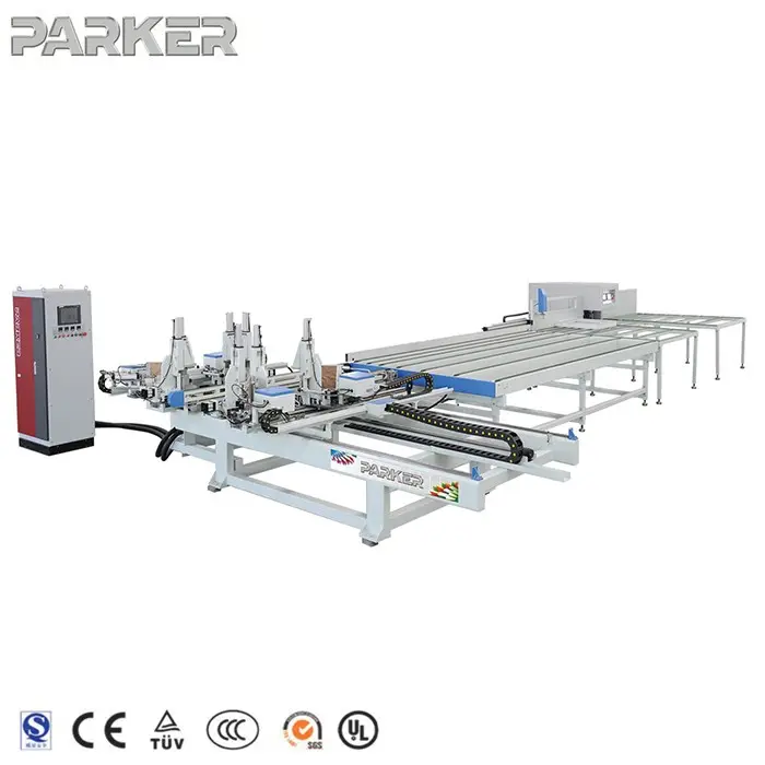 PVC automatic vinyl window welder machine cleaning machine pvc frame welding machine plastic window production line