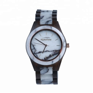 Wood <strong>Watch</strong> With Marble Face <strong>Dial</strong> - Product Image 2