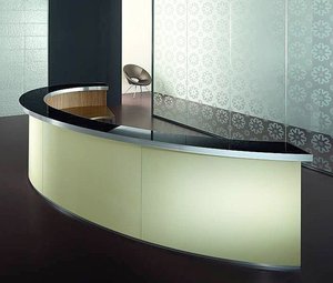 Moderno curva <span class=keywords><strong>peluquería</strong></span> escritorios de <span class=keywords><strong>recepción</strong></span> <span class=keywords><strong>mostrador</strong></span> de <span class=keywords><strong>recepción</strong></span> de belleza salón de pelo - Product Image 5