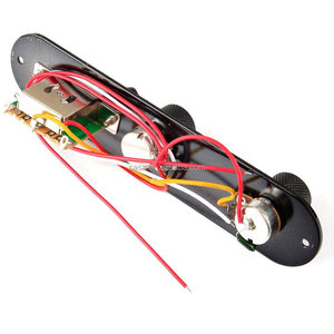 <span class=keywords><strong>Telecaster</strong></span> cargado 3-way Switch Placa de Control Tele guitarra, negro, 3Way1V1T BK - Product Image 2