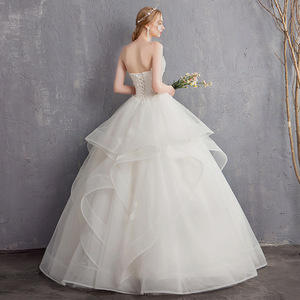 <span class=keywords><strong>Vestido</strong></span> <span class=keywords><strong>de</strong></span> <span class=keywords><strong>boda</strong></span> <span class=keywords><strong>de</strong></span> encaje blanco francés <span class=keywords><strong>de</strong></span> cintura alta <span class=keywords><strong>para</strong></span> mujeres embarazadas <span class=keywords><strong>de</strong></span> diseño elegante - Product Image 5
